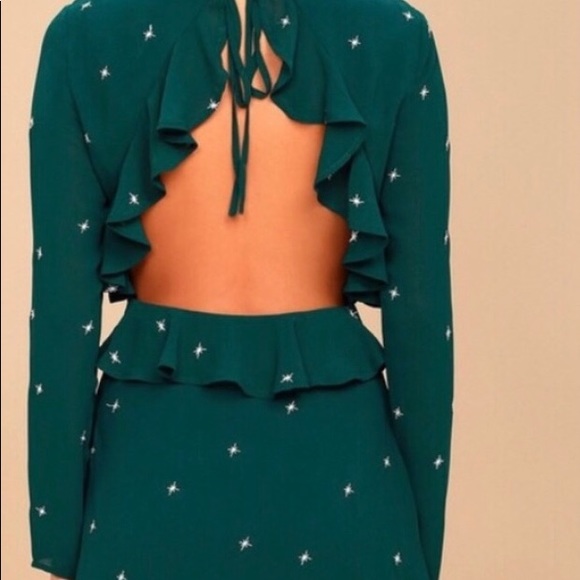 Honey punch green mini dress. - Picture 3 of 7